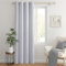 MIULEE Verdunklungsvorhang Grauweiß Blickdichte Vorhänge mit Ösen 1 Stück H 260 x B 140 cm Tür Gardinen Abdunkelnde Wohnzimmer Schlafzimmer Blackout Curtain