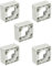 Jandei - Pack x5 Caja Montaje Superficie 82x82mm Policarbonato Blanco