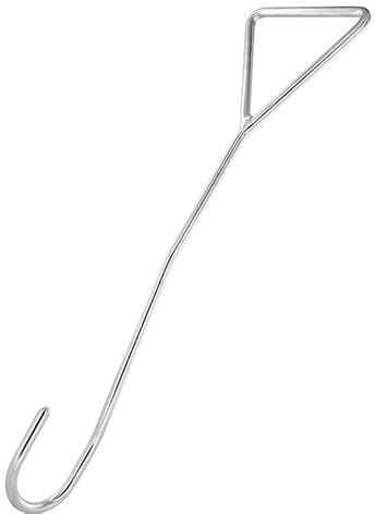 Bootskiste Schleusenhaken mit Triangelgriff aus Edelstahl A4, Länge 530 cm