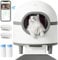 Aoruefar Self Cleaning Cat Litter Tray, 60L Extra Large Capacity Automatic Cat Tray for Multiple Cats, Electric Self Cleaning Litter Boxes with Safety Protection, APP Control, Odor Removal