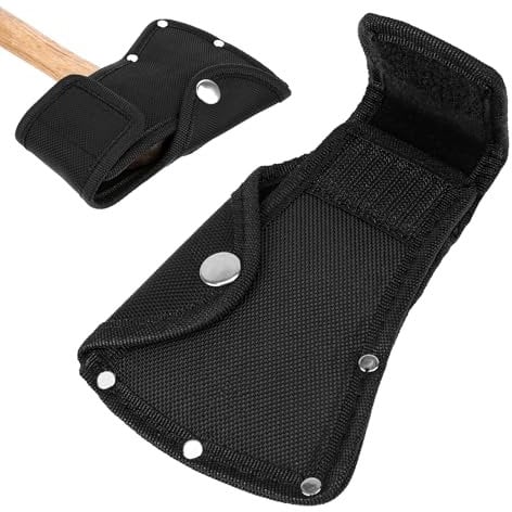 1 Stück Axt Scheide Hülle Schutzhülle Schutz Halter Beil Cover Hatchet Sheath Druckknopf Beilklingenschutz für Outdoor-Wanderungen,Outdoor Arbeit,Axt Abdeckung