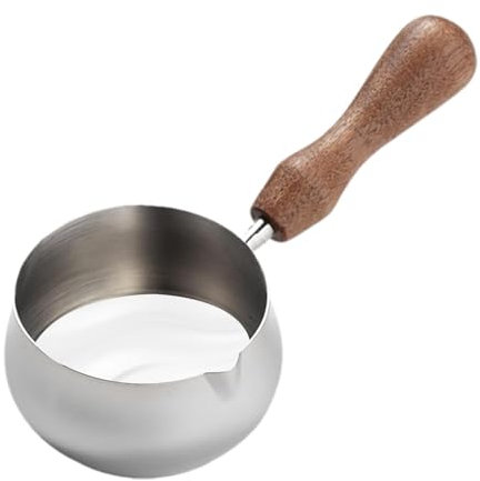 Taza medidora de café - Taza de café expreso de doble trago, recipiente para servir café | Taza de extracción de café expreso de acero inoxidable barist con asa, taza dosificadora de café expreso par