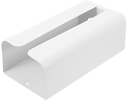 BEBEMOKO Magnetic Tissue Box Cover for Kitchen White Carbon Steel Material Magnetic Opening Design for Tissue Paper Storage