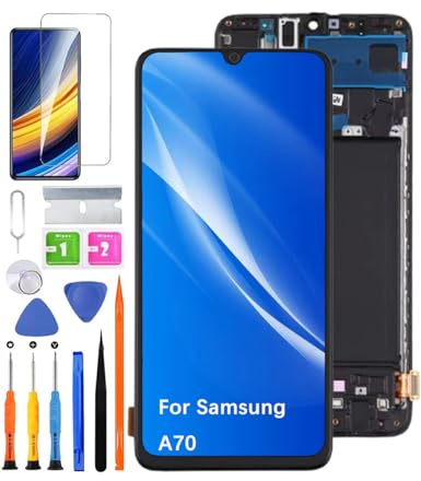 Display Bildschirm für Samsung A70 A705F A705FN A705GM TFT mit Rahmen | mit Reparatur Kit，TFT LCD，HD Display，Bildschirm Ersetzen,für Model:A705MN A7050 A705W A705YN A705X A705U