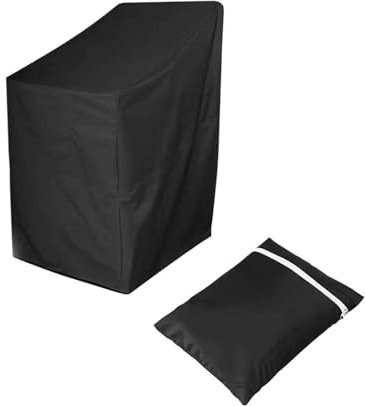 Folpus Terrassenstuhl-Abdeckung, Stapelstuhl-Staubschutz, Outdoor-Stuhl-Abdeckung für Baby-Hochstuhl, 65x65x80cm
