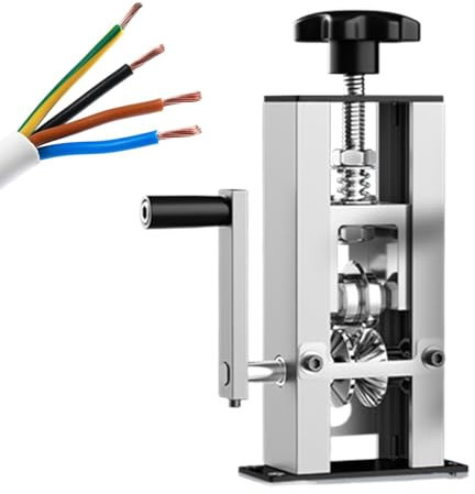 Abisoliermaschine, manueller/elektrischer Abisolierer, 1–25 mm Abisolierzange mit Handkurbel oder Bohrmaschine, für Männer und Frauen, Profis