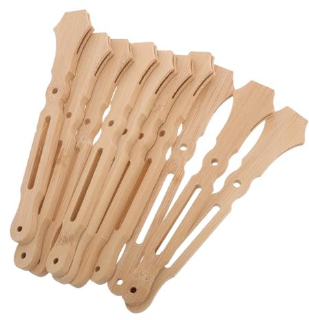 MAGICLULU 10pcs Bamboo Fan Sticks Diy Handmade Craft Wedding Hand Fan Handles Material
