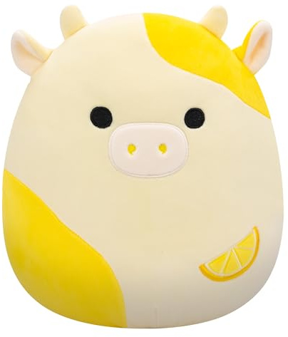Squishmallows SQCR08596 - Dagmar die Zitronenkuh 30 cm, offizielles Jazwares Plüsch, superweiches Kuscheltier