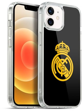 Head Case Designs Offizielle Real Madrid CF Goldenes Logo Ursprung Gelhülle [Militärischer Schutzgrad] Kompatibel Mit Apple iPhone 12 / iPhone 12 Pro Und Kompatibel Mit MagSafe