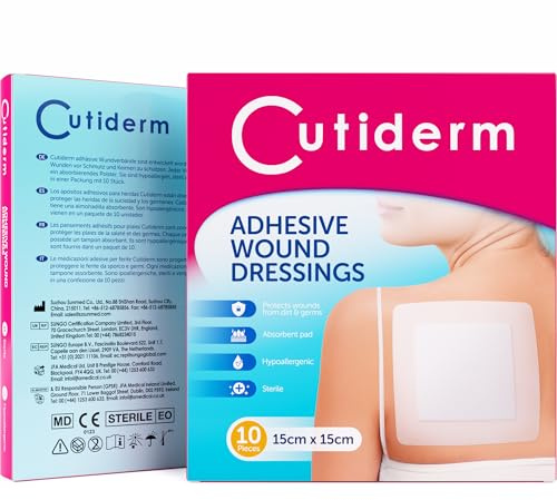 Cutiderm Adhesive Wound Dressing 15cm x 15cm - Pack of 10