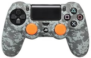 Born To Vape presente Silicone + Grips Camo Digital Black pour Manette PS4 et son sticker BTV exclusif collectionnable