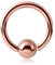 eeddoo Piercing-Ring BCR Klemmring Rosegold Edelstahl Stärke: 3,2 mm Durchmesser: 12 mm 6 mm