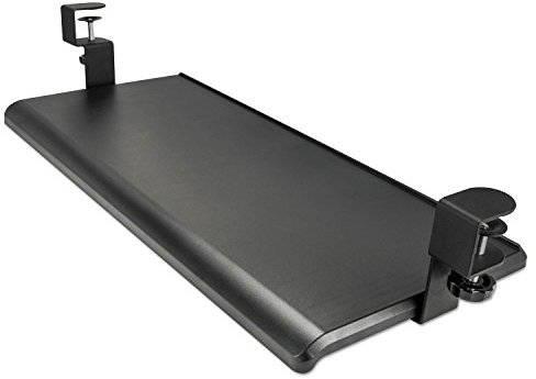 Alera KBT1B Adaptivergo Bandeja de Teclado con Abrazadera, 27 1/2 x 12 1/4 Pulgadas, Color Negro