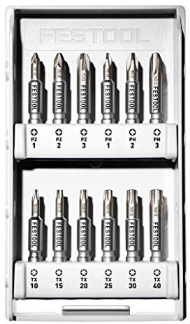 Festool Bit-Set DB CE 50/12 – PH, PZ & TX Bits für Akkuschrauber