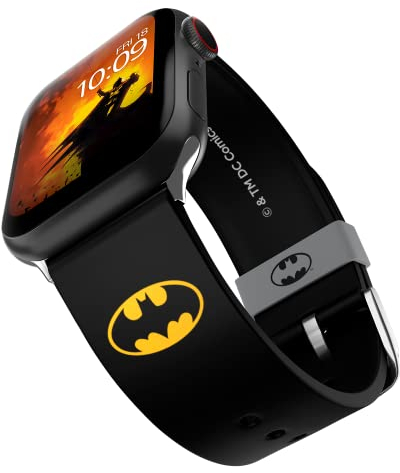 DC Comics – Batman Icon Smartwatch-Armband – offiziell lizenziert, kompatibel mit jeder Größe und Serie von Apple Watch (Uhr nicht im Lieferumfang enthalten)
