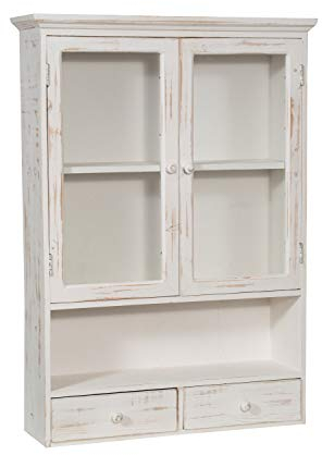 Biscottini Küchenschrank 79x56x16 cm | Badezimmerschrank Holz | Hängeschrank | Hängeschrank küche | küchenhängeschränke | Badmöbel