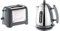 Dualit 2 Slice Lite Toaster | 1.1kW Toasts 60 Slices an Hour | Bagel & Defrost Settings | 36 mm Wide Slots | 26204 & Lite Kettle - 1.5L Jug Kettle - Polished with Grey Trim, High Gloss Finish
