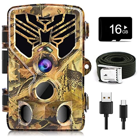 Camera de Chasse Nocturne, 36MP 4K HD Camera Chasse Infrarouge Vision Nocturne Animaux Piege Photographique LCD 2,4 Camera Suiveuse Exterieur Étanche No Glow Invisible Caméra Surveillance