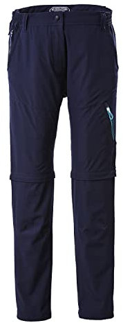 killtec Damen Funktionshose mit abzippbaren Beinen, packbar - KOS 12 WMN PNTS, dunkelnavy, 46, 38272-000