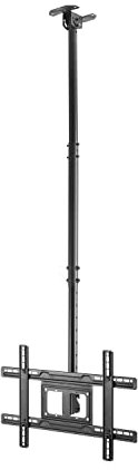 AISENS Soporte De Techo Giratorio. Inclinable. Extensible Para Monitor/TV 50kg De 37-80P Negro