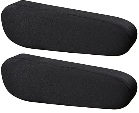 1 Paar Universal Auto Mittelkonsolenabdeckung, Stuhl Armlehnenbezug Auto Leder Vordersitz Armlehnenbezug mit elastischem Verschluss Auto Armlehnenbezug Fahrer/Beifahrer (Black)