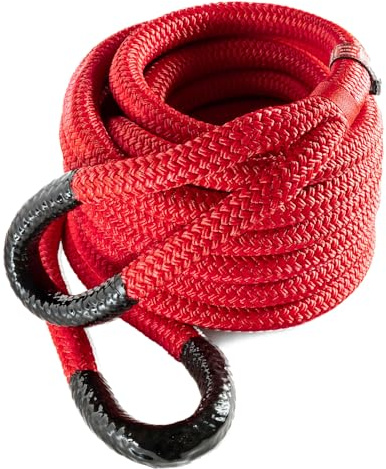 Yankum Kinetic Recovery Rope - Heavy Duty 7/8 x 20' Tow Rope, Off-Road & Vehicle Recovery Kit, Kinetic Energy Snatch Strap, Soft Shackles for 4x4, Jeep, and Trucks, Made in USA – Python Series