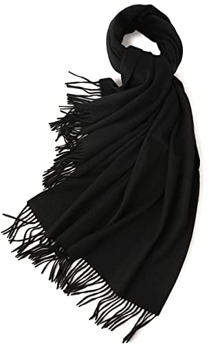 CINGHIA Schal Damen,Schal Herren,Kaschmir Schal Warmes Weiche Mode Einfarbig Winter Schals Große,Deckenschal Mit Fransen 200 x 70 cm