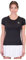 BIDI BADU Damen Crew Tee - Black, Größe:XS