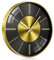 TOKTEKK Wall Clock 30.48cm Silent Non Ticking Clock Modern Wall Clocks Battery Operated for Living Room, Aluminium Round Decorative Clocks for Bedroom Kitchen Office Home Decor(Black Gold Scale)