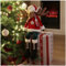 com-four® Premium Kantenhocker - großes Rentier XXL für die Weihnachtsdeko, Handmade Elch- Figur als Dekoartikel für Fensterbank und Kamin - schwedische Sammlerfiguren