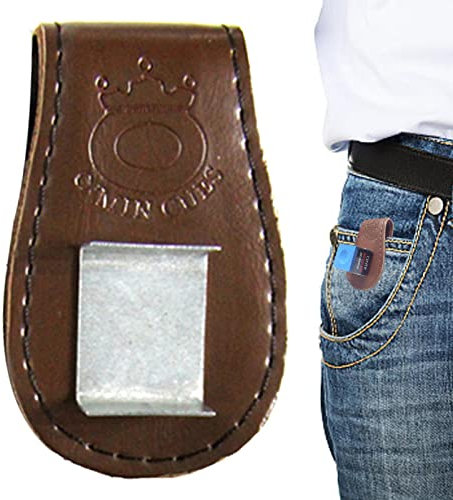 Bexdug Sac à craies pour queues de Billard, Pochette à craies pour Billard, Porte-Craie de Billard magnétique en Cuir PU, Accessoires de Sport de Loisi, pièces de Billard pour Ceinture, Boucle de