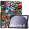 XITODA Custodia per Samsung Galaxy Tab A9 2023 (SM-X110/SM-X115/SM-X117) 8,7 pollici,Flip Cover in Pelle Protezione con Stand & Il Sonno/Sveglia la Funzione,Graffiti
