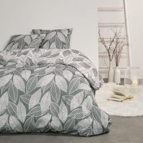 Housse de Couette 260x240 Flanelle Today 2.5 + 2 taies 100% Coton