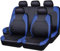 Ruby66 Sitzbezüge Auto für Opel Combo/Commodore C/Corsa/Crossland X/Frontera 2000-2023 2024, Allwetter Wasserdicht rutschfest Atmungsaktiv Schonbezug Set Sitzkissenschutz, Auto Zubehör,Blue