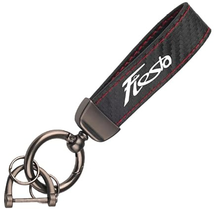 XBTGHWMZ Auto-Schlüsselanhänger Für Ford Fiesta Key Rope,Metall Autoschlüssel Ring Multifunktionale Werkzeug Schlüsselhalter Auto-Dekorations Zubehör,R