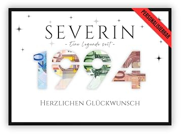 dockyardos® Geldgeschenk zum 30. Geburtstag | Mit Jahreszahl personalisierbar | Geschenkidee für Jungen & Mädchen sowie Männer & Frauen | Originell und kreativ Geld verschenken