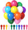 Oamwrae 110 Stück Luftballons Bunt, 12 Zoll Latex Partyballons, Bunte Luftballons Helium Geeignet, für Geburtstagsdeko, Party Deko, Babypartys und Hochzeiten