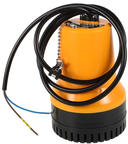 Toddmomy Pompe Submersible à Continu à Faible Bruit Pompe de Cale à Flotteur 1100 Gph Pompe de Cale à Main pour Bateau Et Usage Domestique