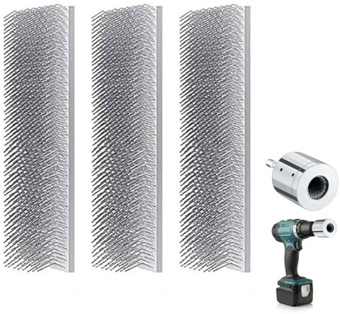 Copper Pipe Cleaner for Drill Pipe Cleaners Plumbing Tool Full Metal Cleaning Brush for Steel Tubing Brass Aluminum Pipes Cleaning (silvery, Replace Brush)