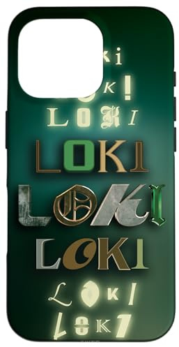 Marvel Studios Loki Buchstaben Hülle für iPhone 16 Pro
