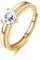 Adramata Ring Silber 925 Damen Verstellbar Daumenring CZ Glänzende Herzring Eheringe Silber 925 Verlobungsring Promise Engagement Ringe Frauen Stapeln Rosegold Band Ring Gold Silber Ring für Damen