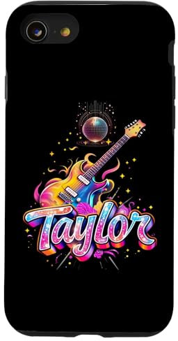 iPhone SE (2020) / 7 / 8 Taylor First Name I Love Taylor Groovy Birthday Girl Y2K Case