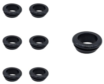 WEAXIO Pack of 30 Rubber Grommets, Rubber Grommet, Electric Conductor Sealing Ring, One-sided Round Firewall Hole Plug Hole Cable Guide for Cable Protection, Cable Duct, ID 25 mm, Installation