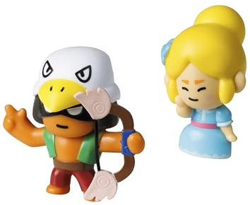 Bizak Brawl Stars Pack 2 figure da 6 cm. in Scatola, Personaggi di Bo e Piper, (64112015-4)