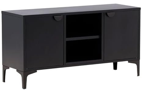 Paris Prix Meuble TV 2 Portes Piring 120cm Noir