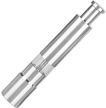 TIDTALEO Manuelle Mahlflasche Kaffeemühle Metall Pfeffermühle Pfeffermühlen Pfeffermühle Nachfüllbare Pfeffermühle Pfeffermühle Salzmühle Grinder Silber Edelstahl