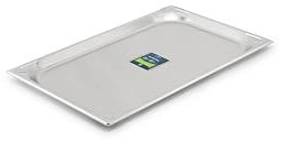 METRO Professional GN 1/1 Behälter, Edelstahl 18/10, 53 x 32.5 x 2 cm, Silber