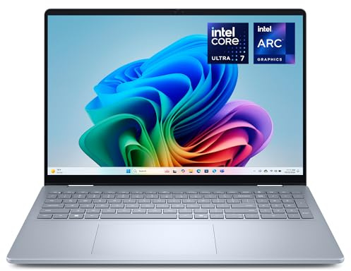 Dell 16 Plus Ordinateur Portable DB06250, 2K, Intel Core Ultra 7 256V | 16'' 2K, Intel Arc Graphics, Windows 11 Home, Wi‑Fi 7, Thunderbolt 4, Clavier rétroéclairé AZERTY (Chargeur Vendu séparément)