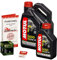 Motul 10W-40 Öl + HiFlo Ölfilter für Yamaha XV 1600 Wild Star, 99-04, VP08 - Ölwechselset inkl. Motoröl, Filter, Dichtring