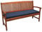 Beautissu Loft BK Auflage Bankkissen 100x48x5 cm Sitzkissen für Gartenbank Polster Auflage Gartenmöbel Polsterauflage mit Oeko-Tex Zertifikat - Kissen Dunkelblau